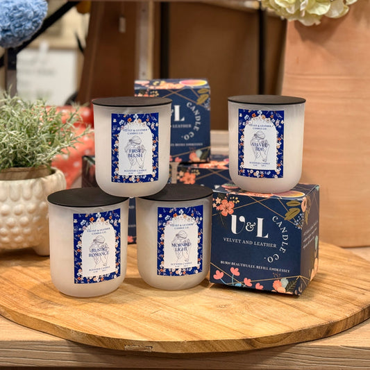 Velvet & Leather Candle Co. Scented Candle