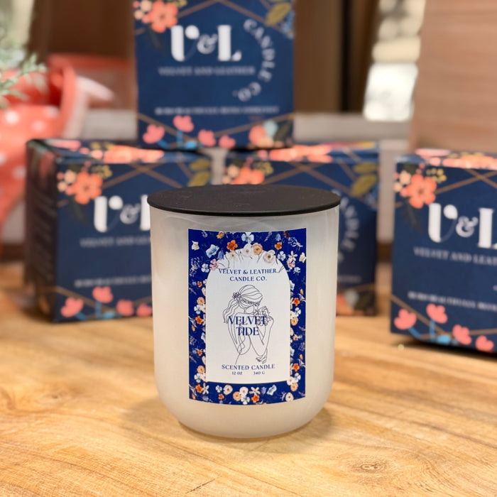 Velvet & Leather Candle Co. Scented Candle