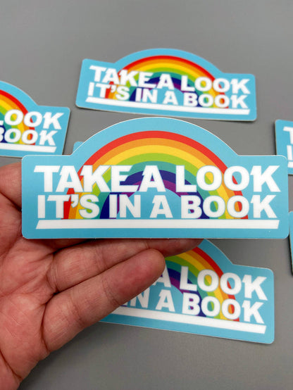 Vinyl Decal - Take A Look - Reading Rainbow