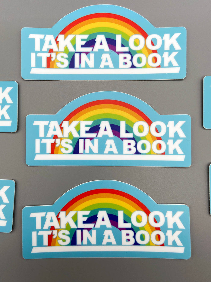 Vinyl Decal - Take A Look - Reading Rainbow