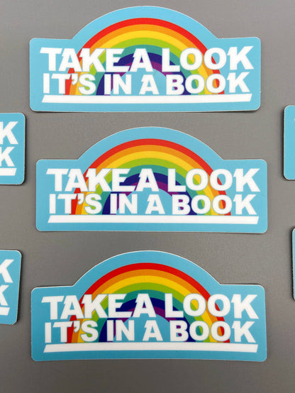 Vinyl Decal - Take A Look - Reading Rainbow