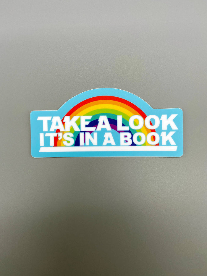 Vinyl Decal - Take A Look - Reading Rainbow