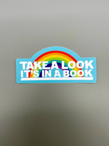 Vinyl Decal - Take A Look - Reading Rainbow