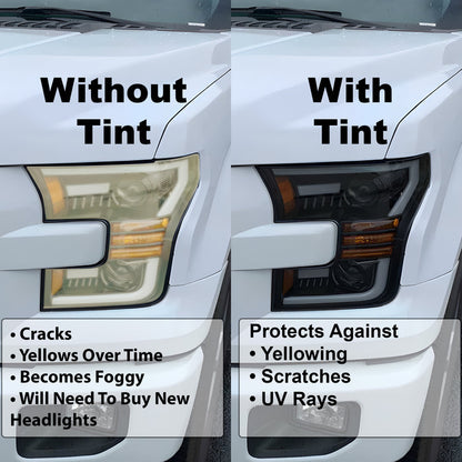 Full Headlight Taillight Precut Smoked PPF Tint Kit Film Overlay Fits Volkswagen ID.4 2021 - 2025 - Bogar Tech Designs