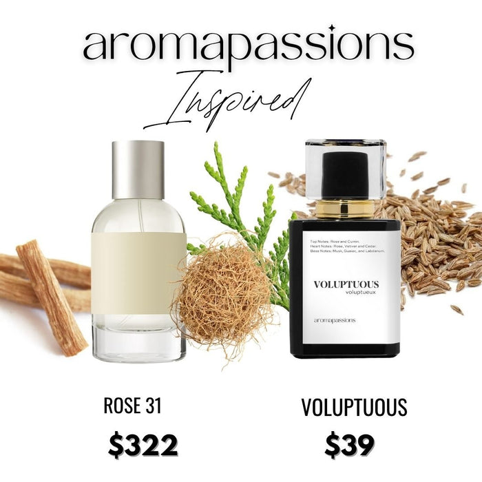 VOLUPTUOUS | Inspired by LE LABO ROSE 31 | Rose 31 Dupe Pheromone Perfume - aromapassions