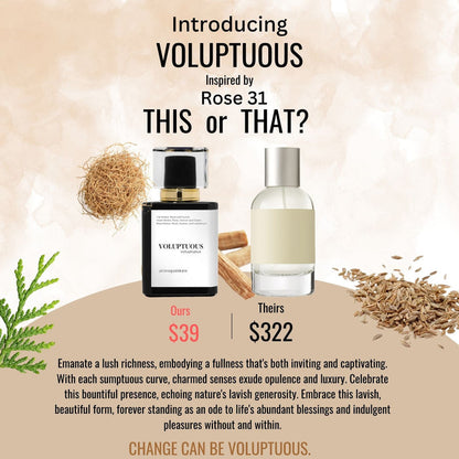 VOLUPTUOUS | Inspired by LE LABO ROSE 31 | Rose 31 Dupe Pheromone Perfume - aromapassions