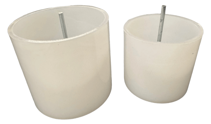 Buy wick pins for your votive candles.