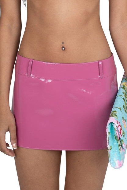 Pink Crinkle Patent / XS