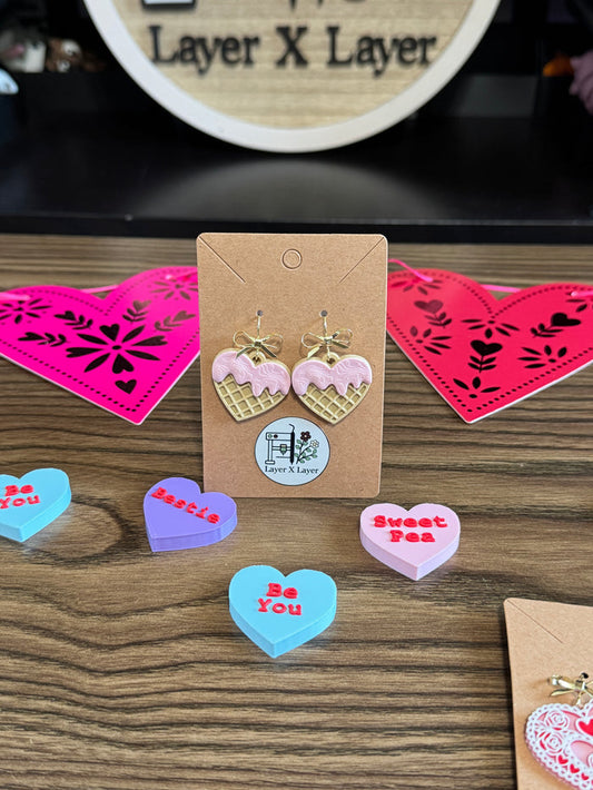 Waffle Earrings