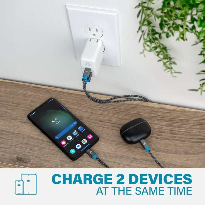 Nimble Polar White WALLY Duo 32W Wall Charger