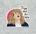 When Harry Met Sally Orgasm vinyl sticker