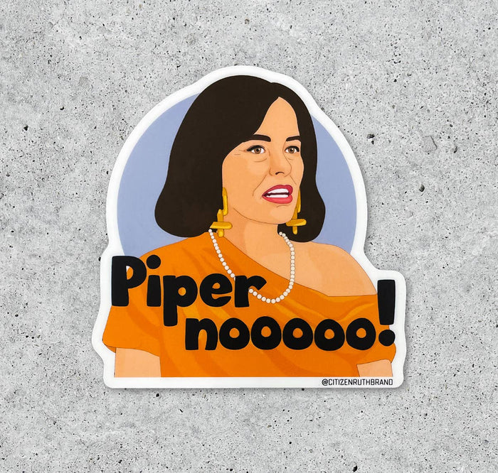 White Lotus - Piper No! vinyl sticker