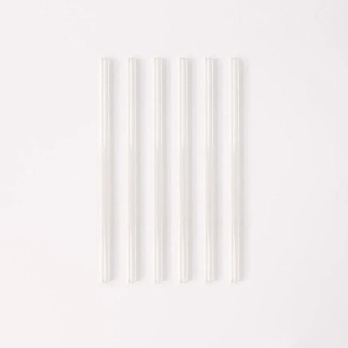 Simply Straws Wide 10" Glass Straw Set - Air