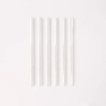 Simply Straws Wide 10" Glass Straw Set - Air