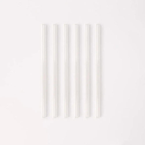 Simply Straws Wide 10" Glass Straw Set - Air