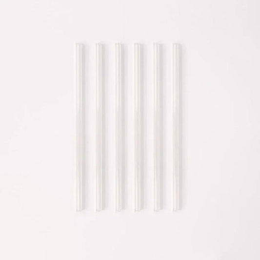 Simply Straws Wide 10" Glass Straw Set - Air