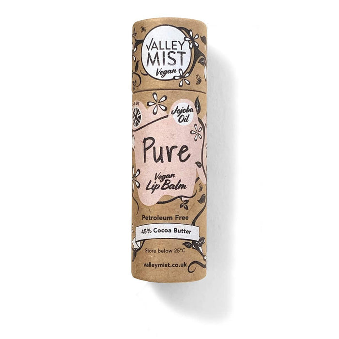 Vegan pure lip balm in recyclable tube – Valley Mist