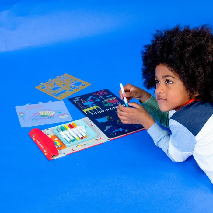 Wipeable Construction Chalkboard Sketchbook
