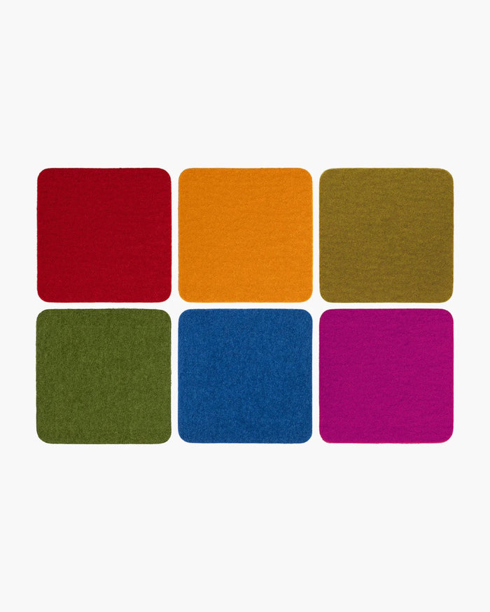 Wool Felt Coasters, Pack of 6 | Graf Lantz