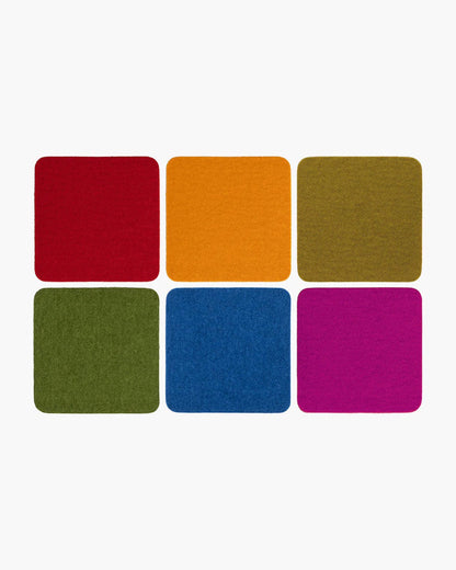 Wool Felt Coasters, Pack of 6 | Graf Lantz