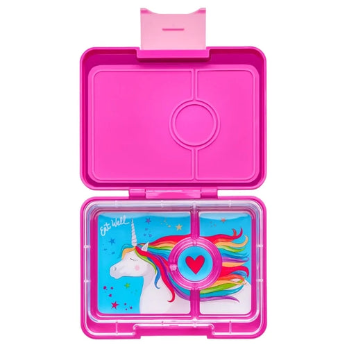 Yumbox Snack Size Leakproof Bento Box - Malibu Purple with Unicorn Tray