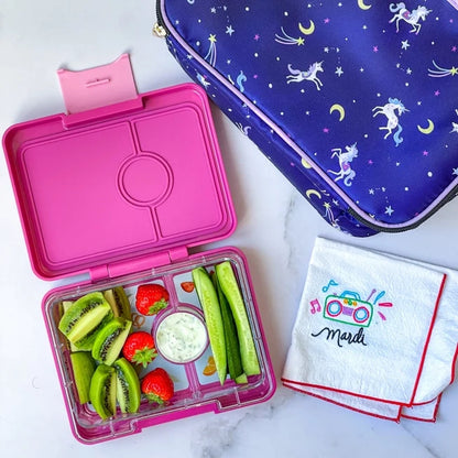 Yumbox Snack Size Leakproof Bento Box - Malibu Purple with Unicorn Tray