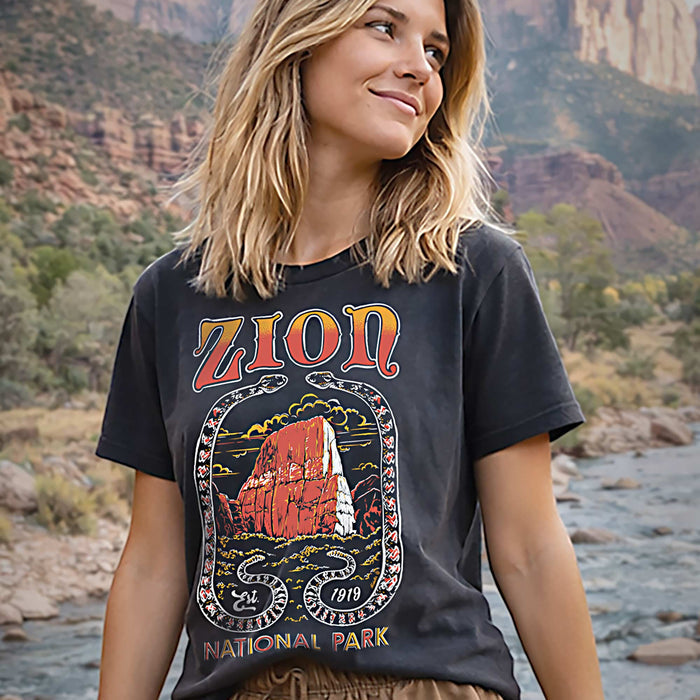 Zion National Park Unisex T-shirt - USA Made| 100% Cotton