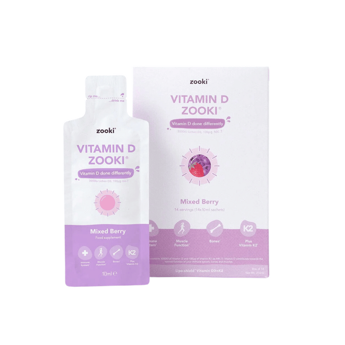 Zooki Liposomal Vitamin D3 +K2 Mixed Berry
